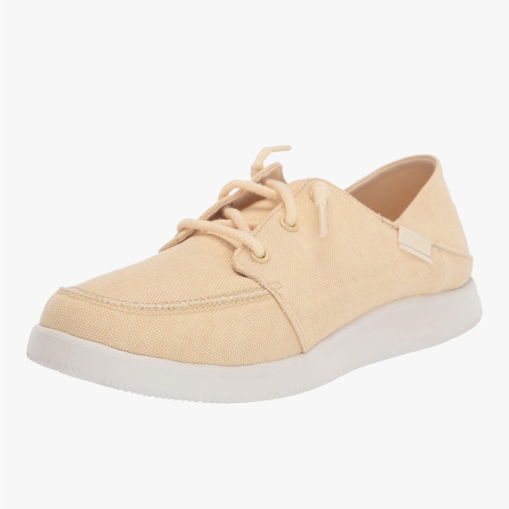 NEW Chaco Chillos Women’s Canvas Sneakers Neutral Creamy Light Tan 9